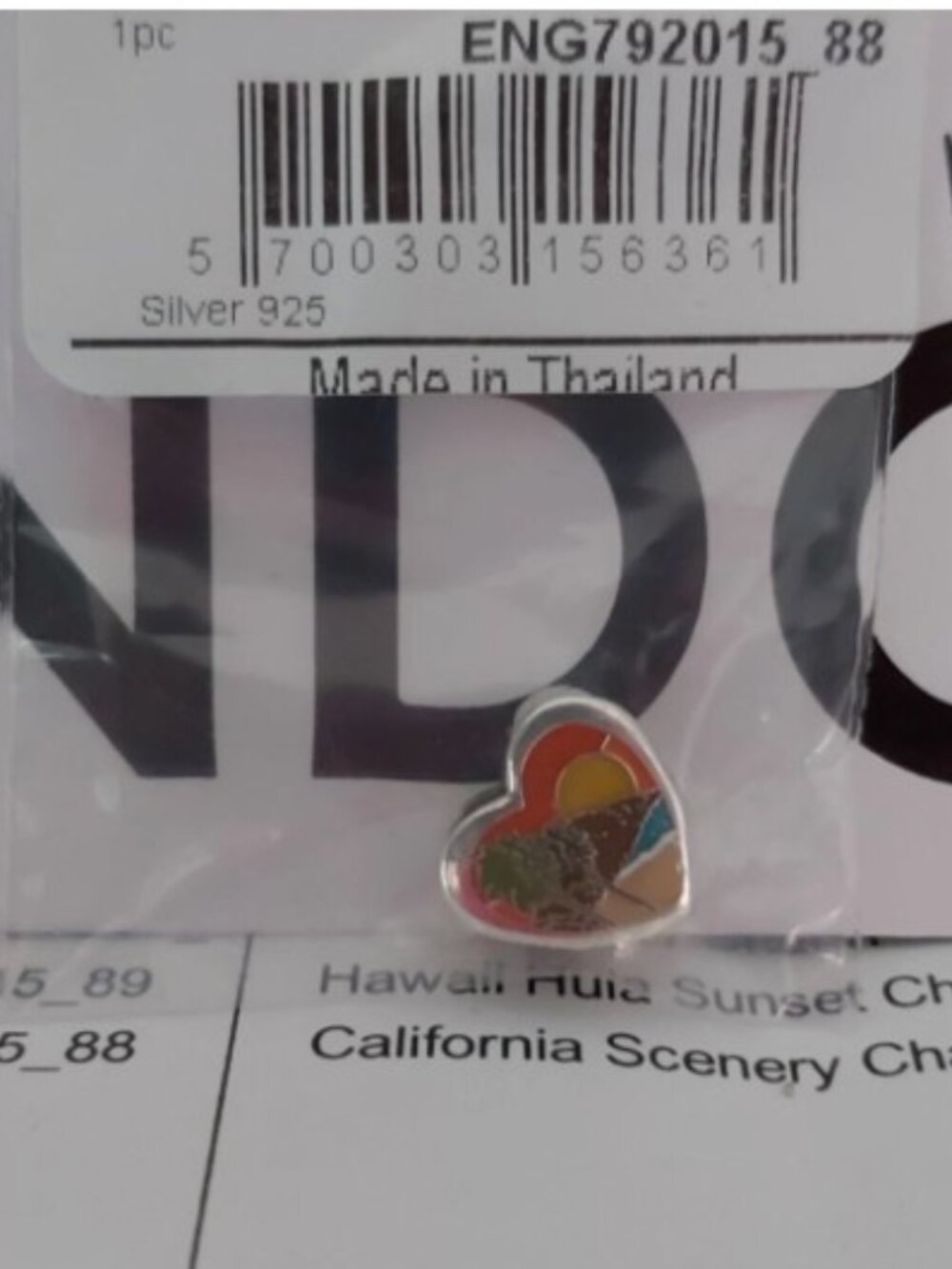 AUTH PANDORA Sterling Silver doubled-sided California Scenery Charm ENG792015_88 - Picture 10 of 14